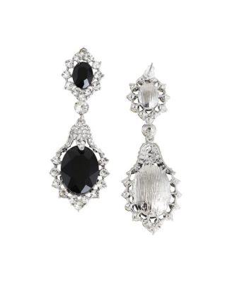Silver-Plated Drop Earrings