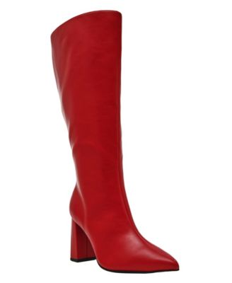 Wild Pair - Islah Wide-Calf Block-Heel Dress Boots
