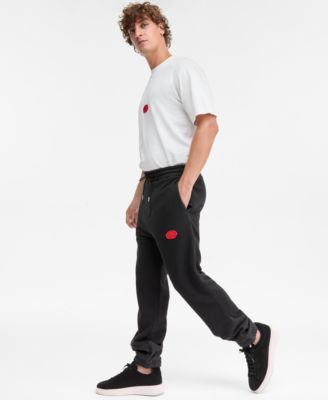 Dilvano Relaxed Fit Wax Logo Drawstring Joggers