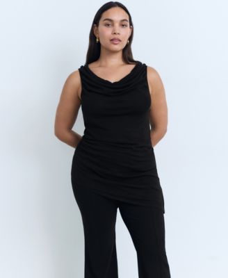 Women's Draped Knitted Top
