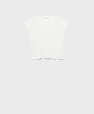 Women's Short-Sleeved Knitted Cotton Sweater