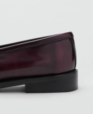 Women's Gathered Leather Moccasins