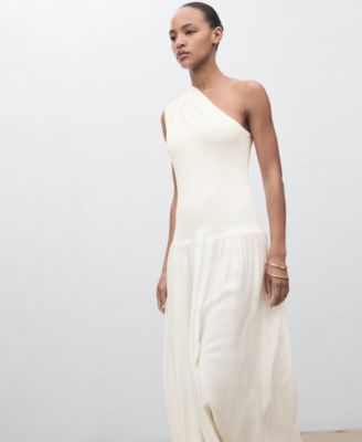 Women's Asymmetrical Combined Knitted Dress