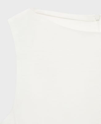 Women's Pleat Detail Peplum Top