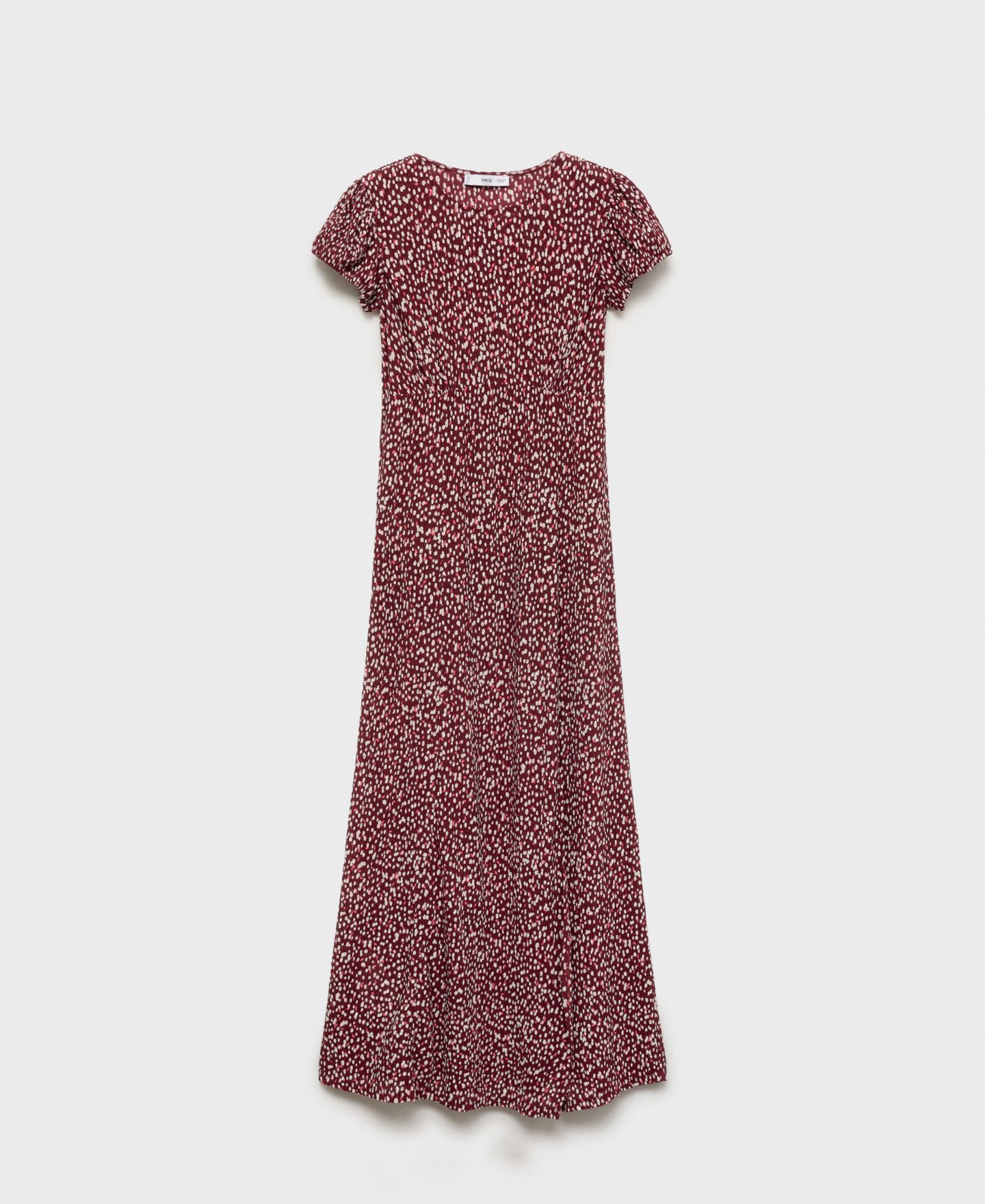 Женское платье Mango Floral-Print Maternity, цвет: Бордовый — фото 5