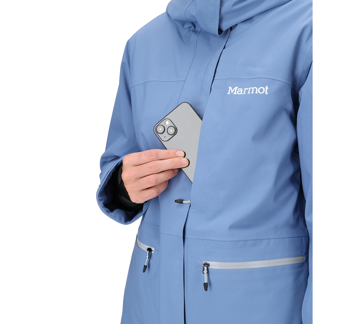 Marmot Women's Insulated Refuge Ski Jacket In Blue