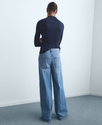 Women's High-Waisted Wide-Leg Jeans