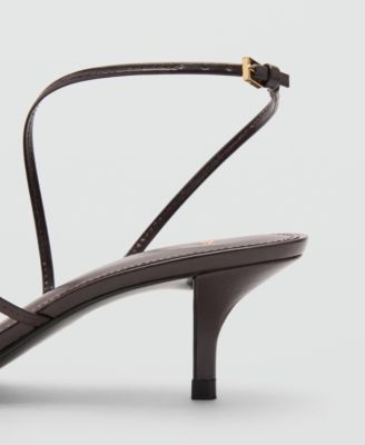 Women's Buckle Kitten-Heel Sandals