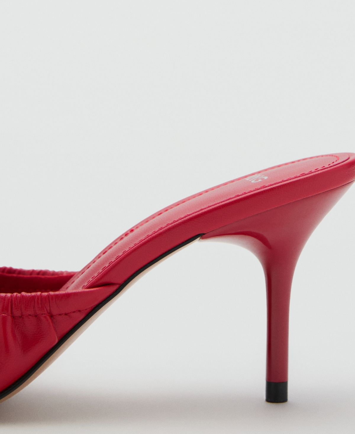 Mango Stiletto Heel Sandal With Bow Red In Red