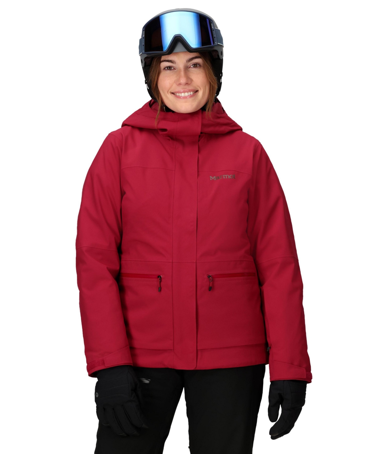 Marmot Women's Insulated Refuge Ski Jacket In Red