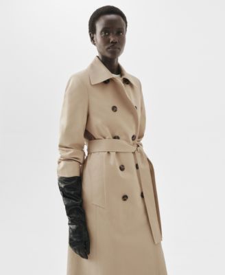 MANGO - Women's Classic 100% Cotton Trench Coat