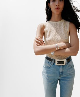 Women's Openwork Knit Top