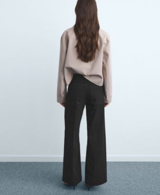 Women's Pockets Wide Leg Jeans