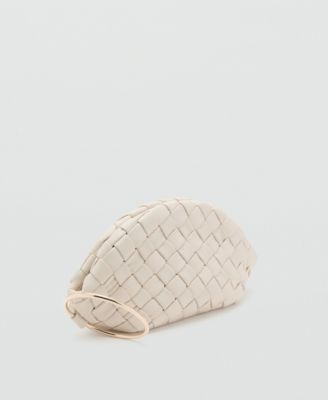 Women's Braided Leather Clutch Bag