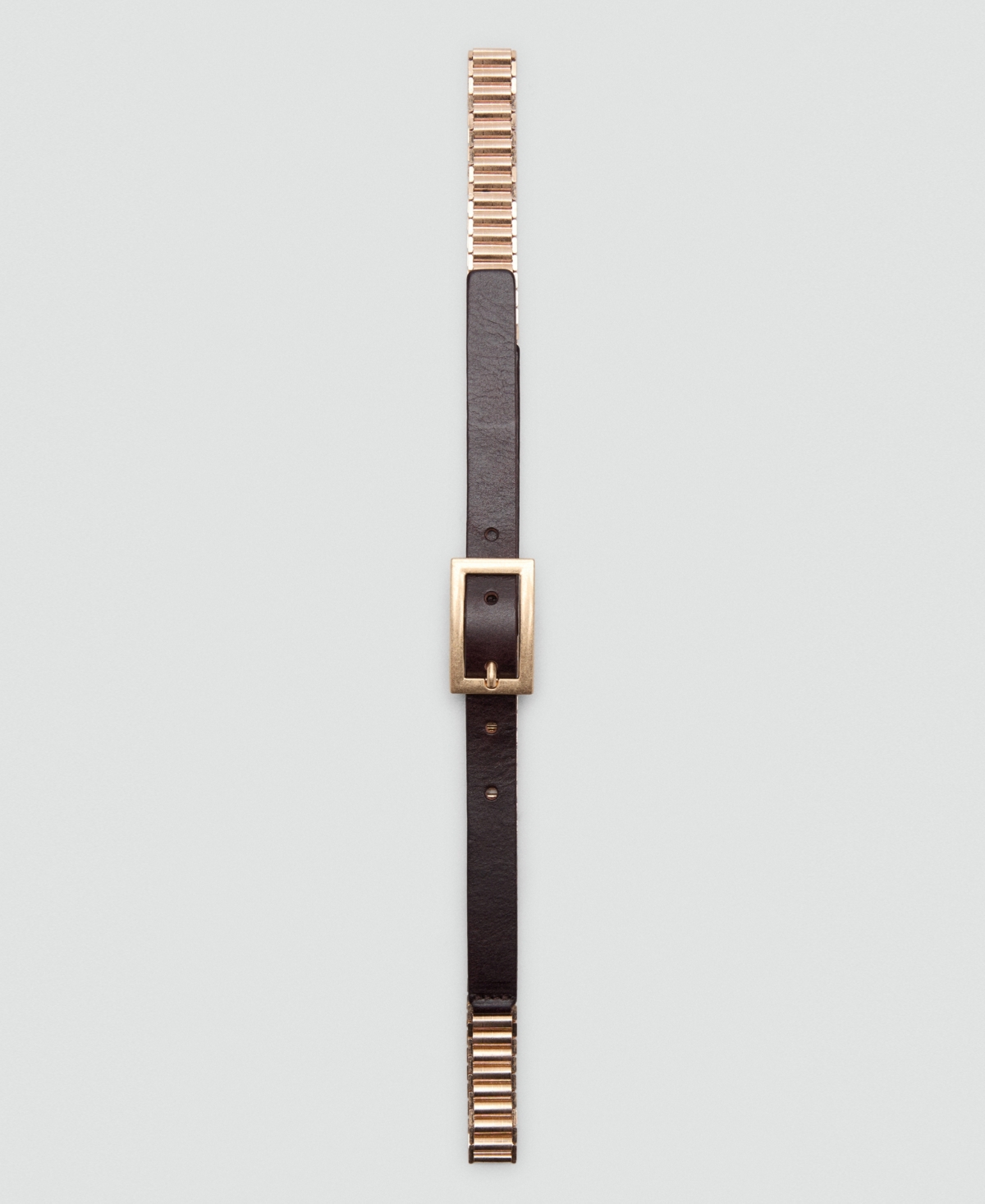 Mango Women's Leather Mixed Belt