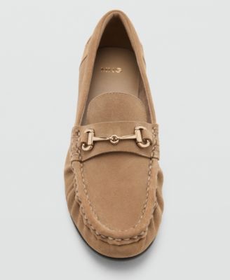 Women's Buckle Suede Moccasins