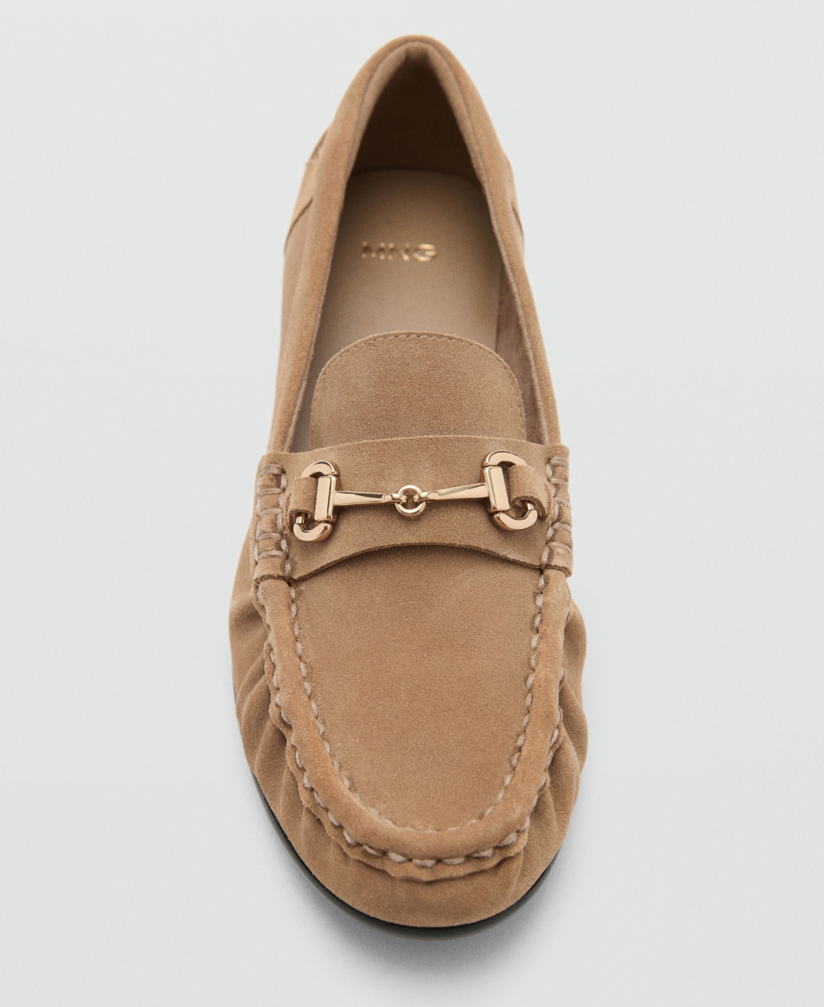 Mango Women's Buckle Suede Moccasins