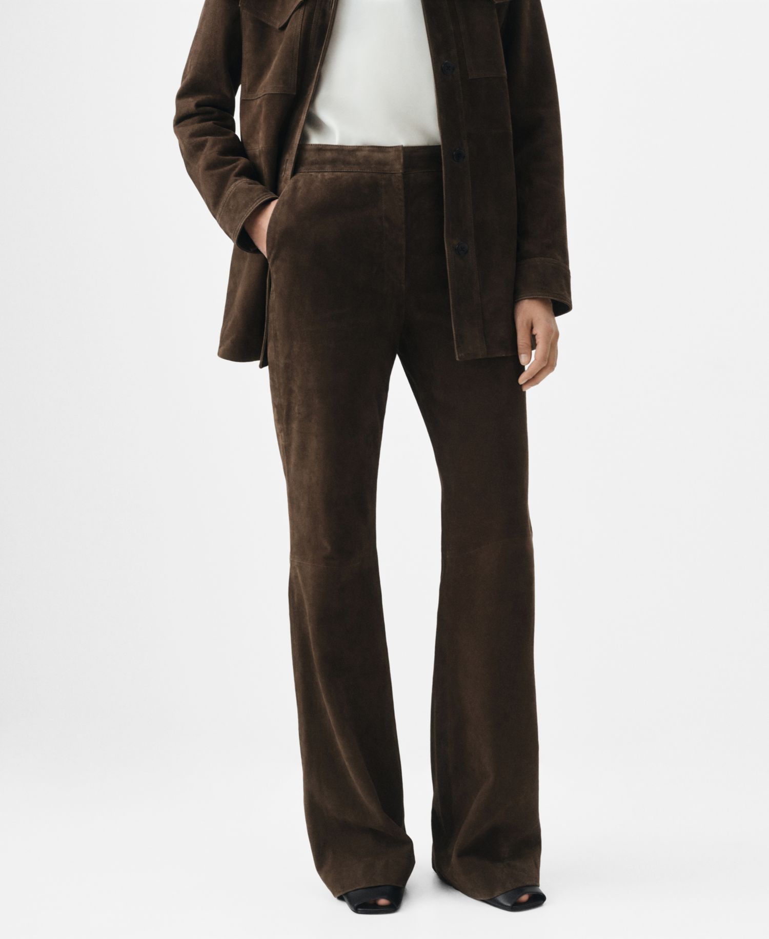 Women's Selection Suede Flare Pants