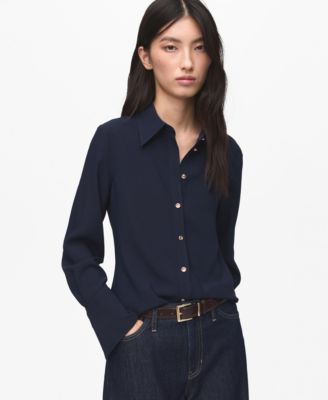 MANGO - Women's Jewel Buttons Shirt