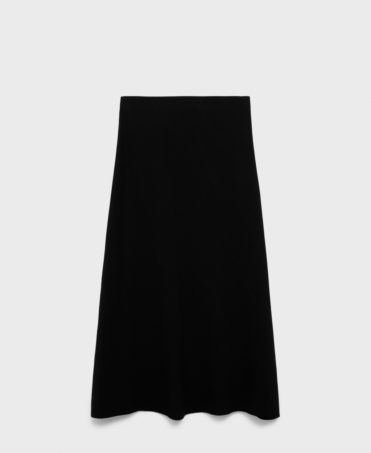 Mango Women's Flared Knitted Skirt In Black