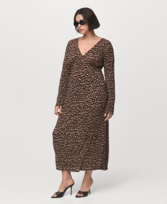 Women's Printed V-Neck Dress