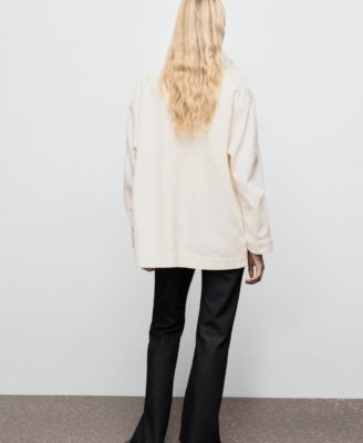 Women's Pockets Oversized Denim Parka