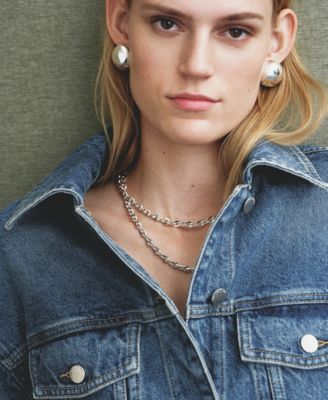 Women's Pockets Fitted Denim Jacket