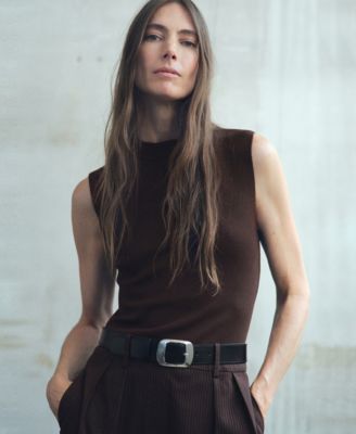 Women's Combined Design Pinstripe Jumpsuit