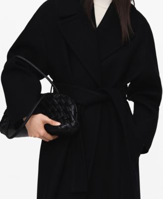 MANGO - Women's Belted Woolen Coat