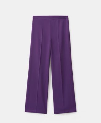 Women's Satin Straight-Fit Pants