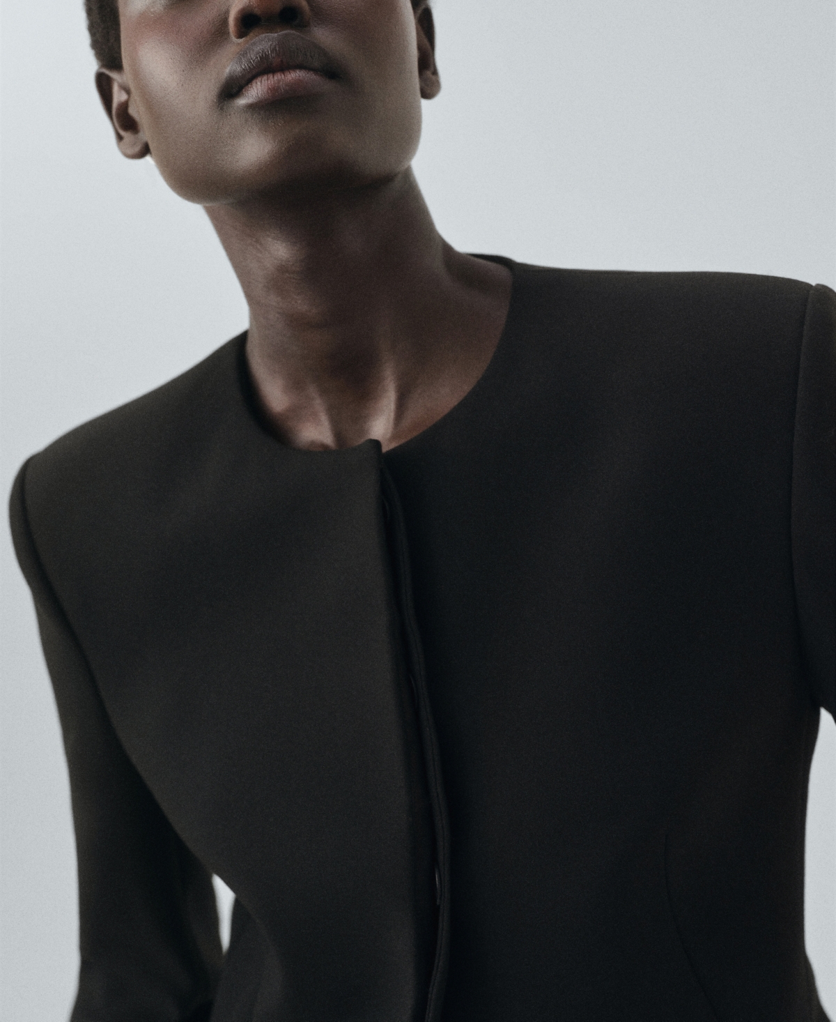 Mango Women's Fitted Tailored Jacket In Black
