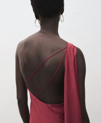 Women's Asymmetrical Satin Dress