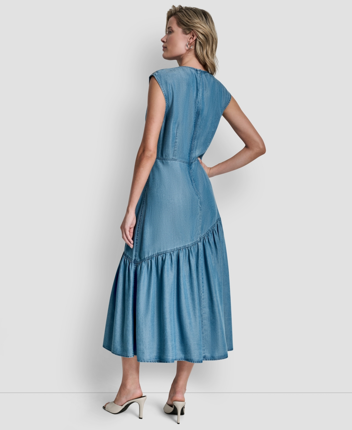 Dkny Women's Sleeveless A-line Midi Dress