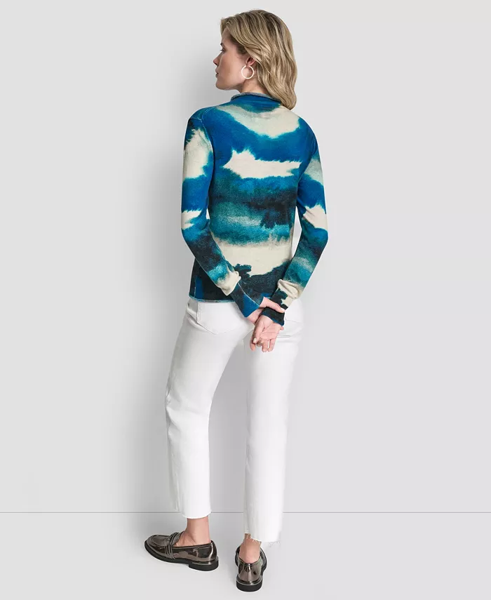 Women's Printed Long Sleeve Sweater - thumbnail 5