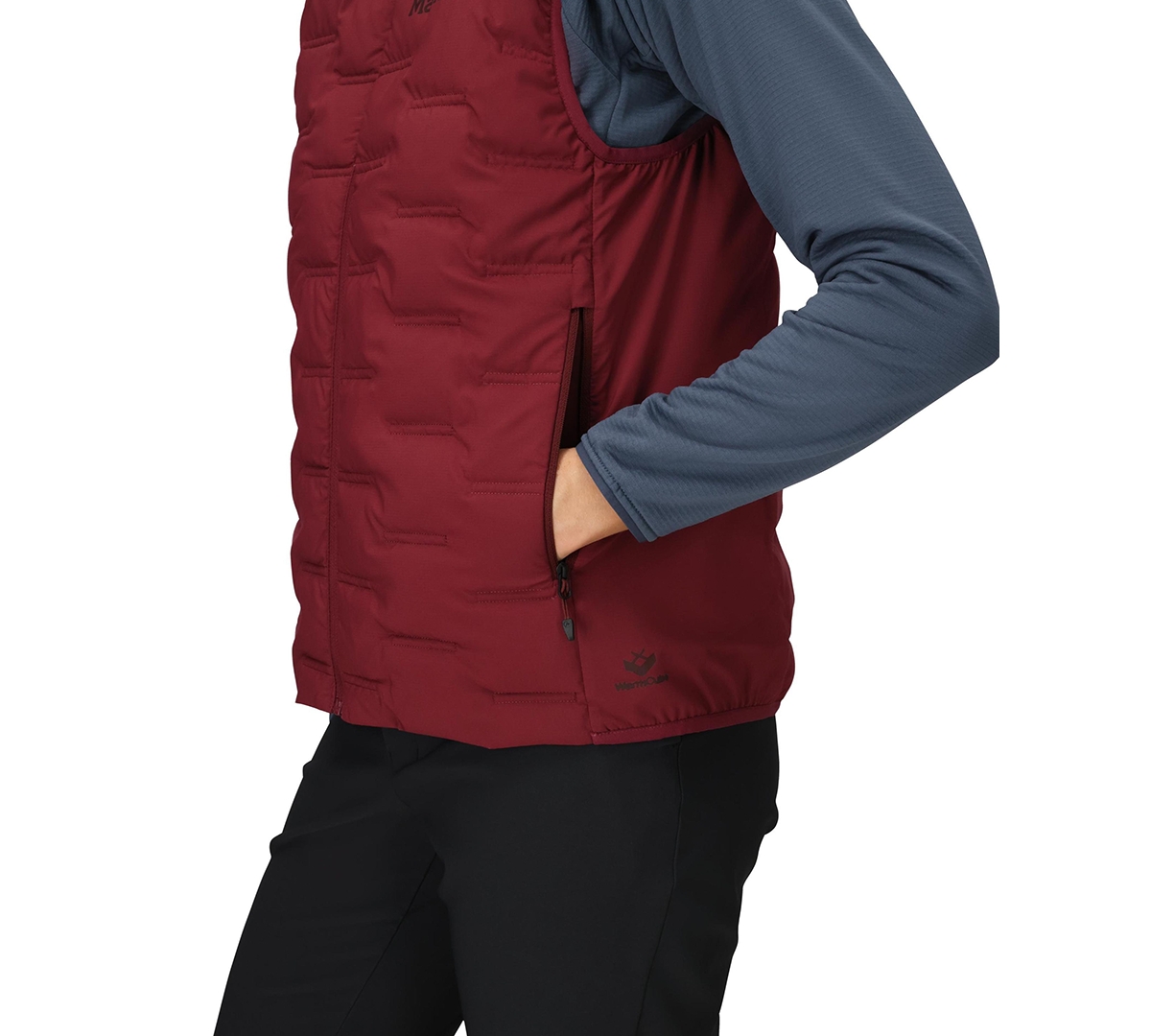 Marmot Women's Warmcube Active Sleeveless Vest In Burgundy
