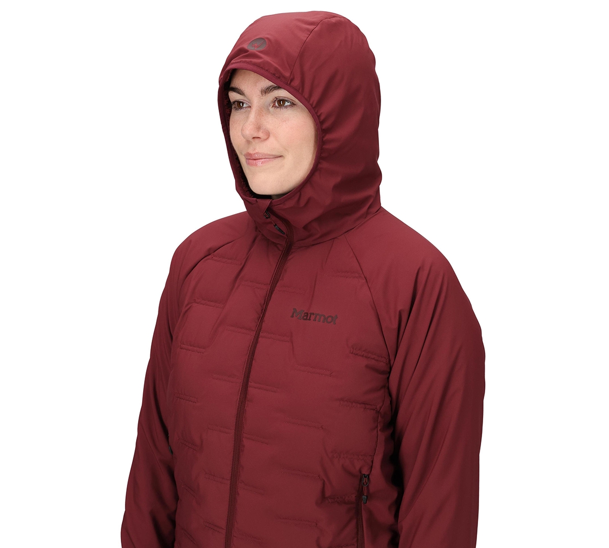 Marmot Women's Active Long Sleeve Hoodie In Burgundy