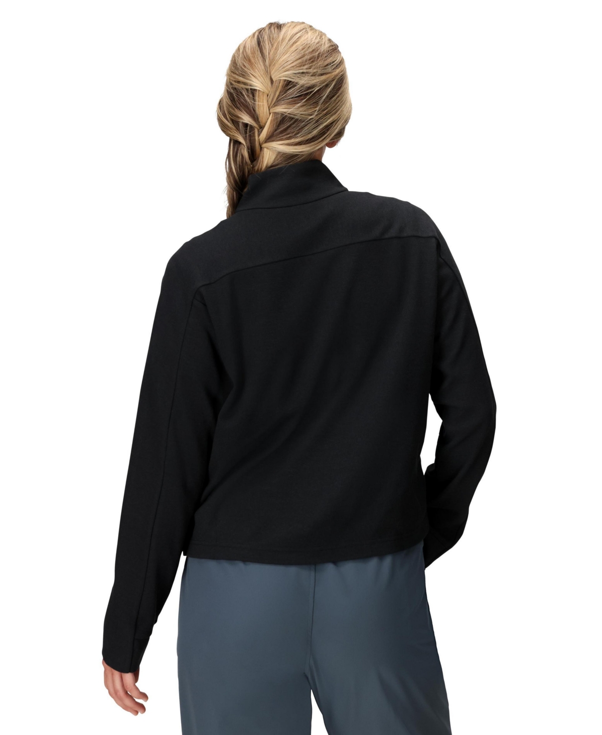 Marmot Women's Half-zip Long Sleeve Sweatshirt In Black