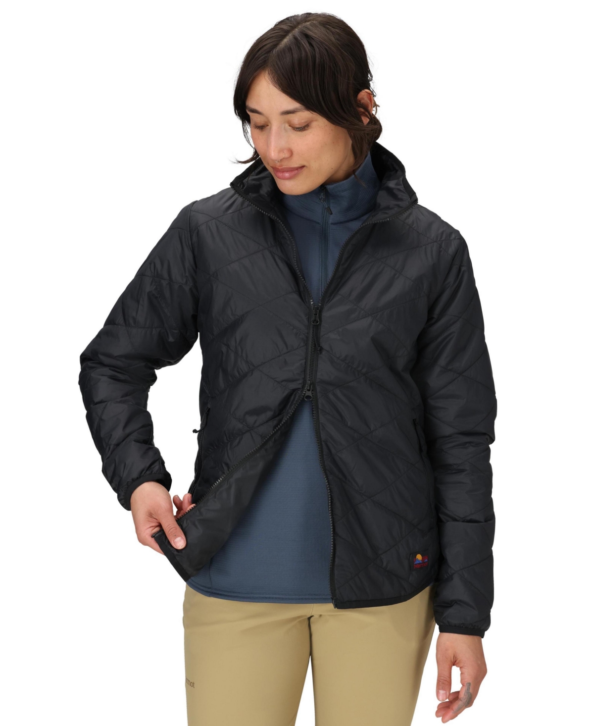 Marmot Women's Onward Insulated Long Sleeve Jacket In Black