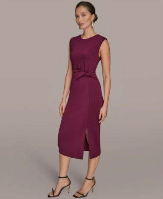 Women's Jewel-Neck Sheath Dress
