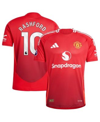 adidas - Men's Marcus Rashford Red Manchester United 2024/25 Home Authentic Player Jersey