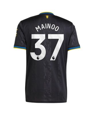 Men's Kobbie Mainoo Black Manchester United 2025/26 Third Replica Player Jersey