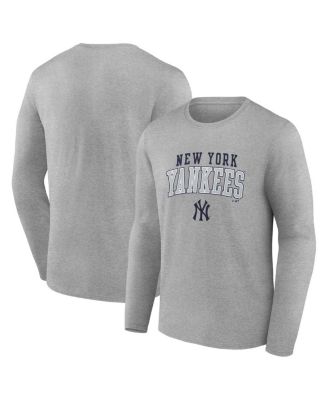 Men's No Color New York Yankees Iconic Tricode Long Sleeve T-Shirt