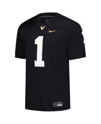 Men's Black Vanderbilt Commodores Untouchable Replica Game Jersey