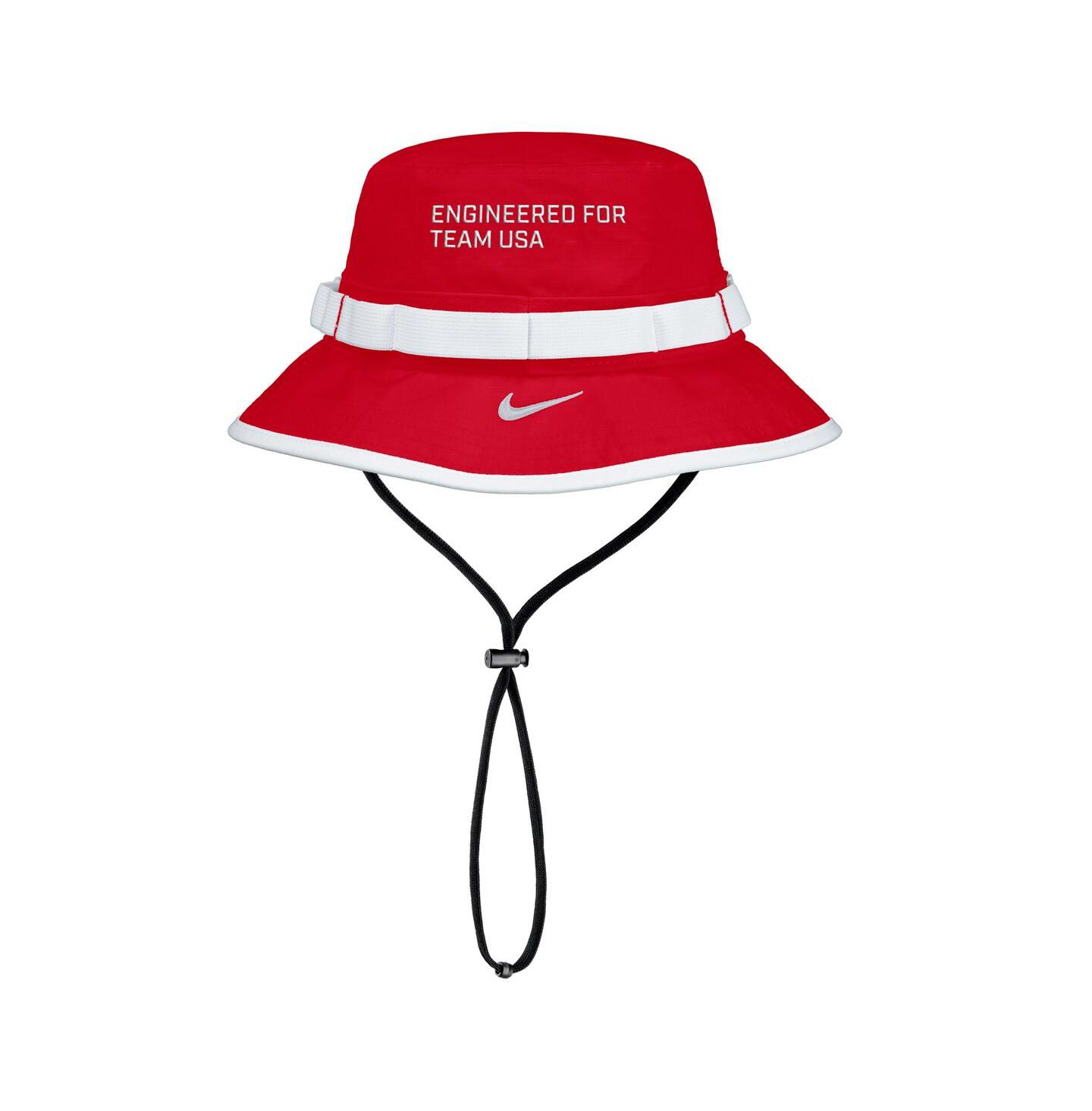 Мужская панама Nike Red Team USA Apex Sideline On-Field Dri-FIT Boonie Bucket Hat — фото 2