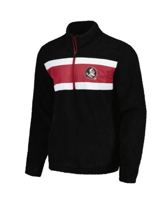 Men's Black Florida State Seminoles Pinch Runner Half-Zip Sweatshirt