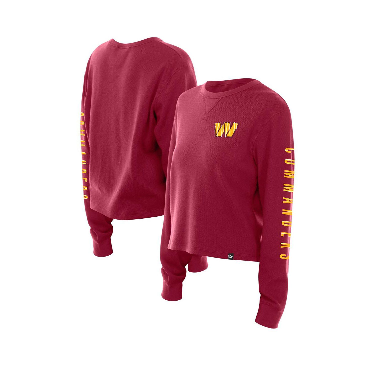 Women's Burgundy Washington Commanders Sport Night Thermal Long Sleeve T-Shirt
