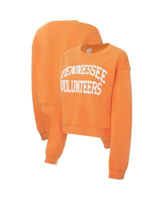 ZooZatz - Women's Tennessee Orange Tennessee Volunteers Chenille Cropped Sweatshirt