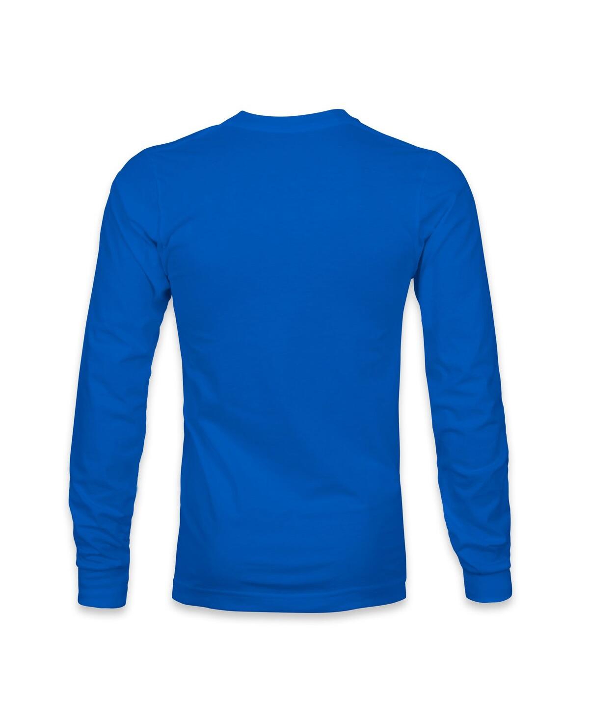 1863fc Men's Blue Leicester City Color Badge Long Sleeve T-shirt In Blue