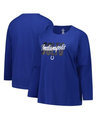 Fanatics - Women's Royal Indianapolis Colts Long Sleeve Scoop Neck T-Shirt