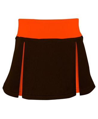 Girls Preschool 2-Piece Brown Cleveland Browns Spirit Cheerleader Set with Bloomers